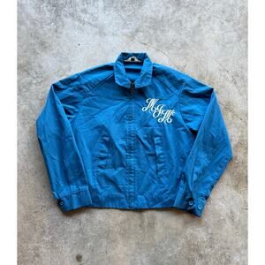 Vintage 1970s 'MJM' Blue Zip Up Womens Jacket Size XS Towncraft Sportswear